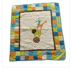 Handmade Reversible Patchwork Baby Quilt